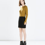 Short Skirt Black Gold
