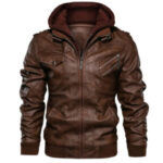 MENS LEATHER JACKETS AND COATS - Morocco Brown
