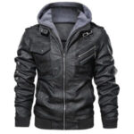MENS LEATHER JACKETS AND COATS - Bright Grey