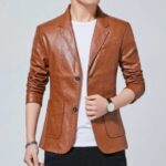 MENS LEATHER JACKETS AND COATS - Sepia