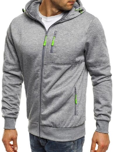 Men's Long-sleeved Cardigan Hooded Men's Hoodie