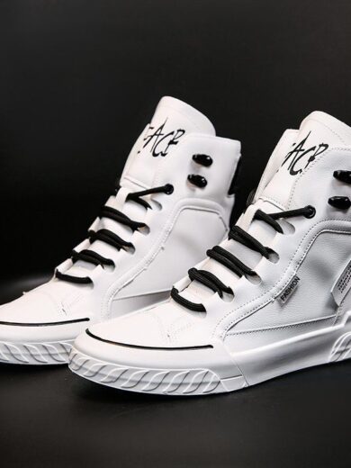 Men's Shoes - White & Black