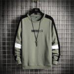 Men's Sweater Clothes - Green White &  Black