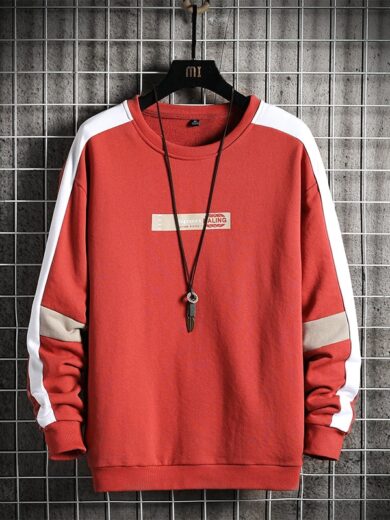 Men's Sweater Clothes - Red & White
