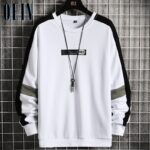 Men's Sweater Clothes - White Gray &  Black