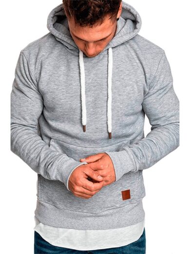 Brand Men's Hoodie - Gray