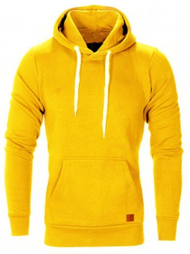 Brand Men's Hoodie - Yellow