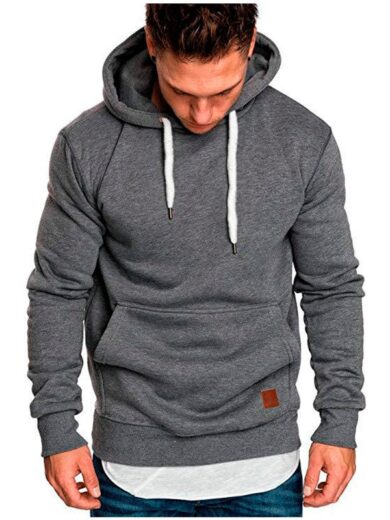 Brand Men's Hoodie - Dark Gray